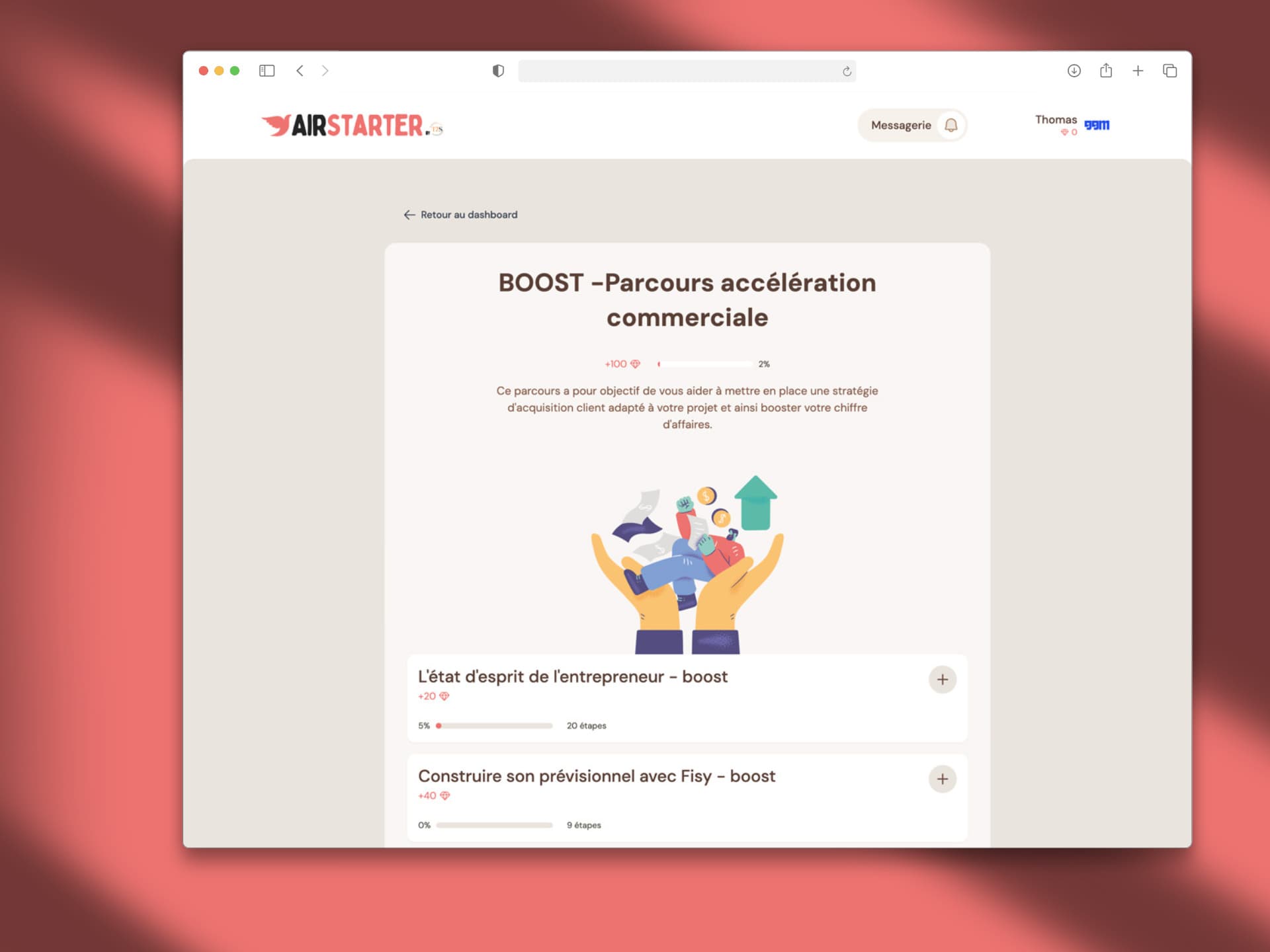 Time2Start : points et badges